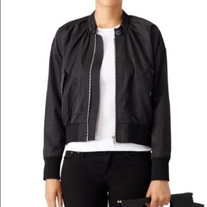 NWOT Free People Black Bomber Jacket